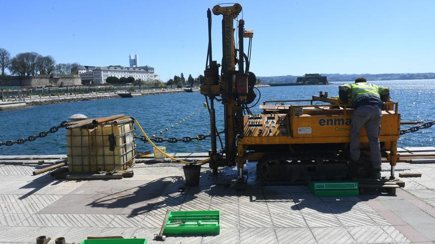 Sondeo en O Parrote para la instalación de una plataforma de baño