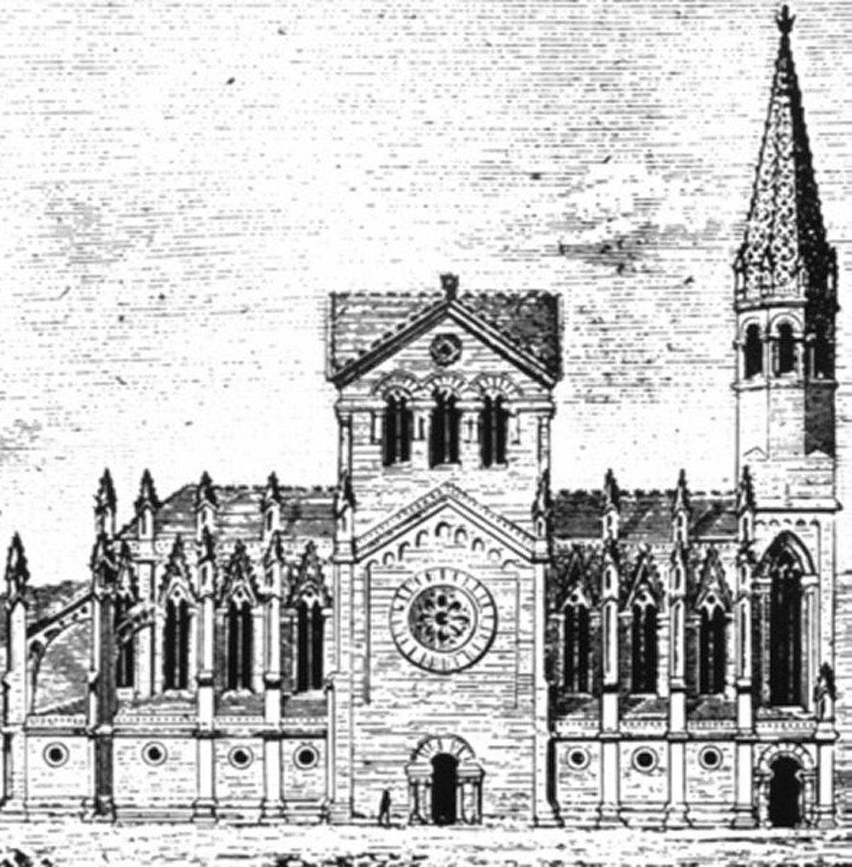 La Sagrada Familia, según el proyecto inicial de Francisco de Paula del Villar.