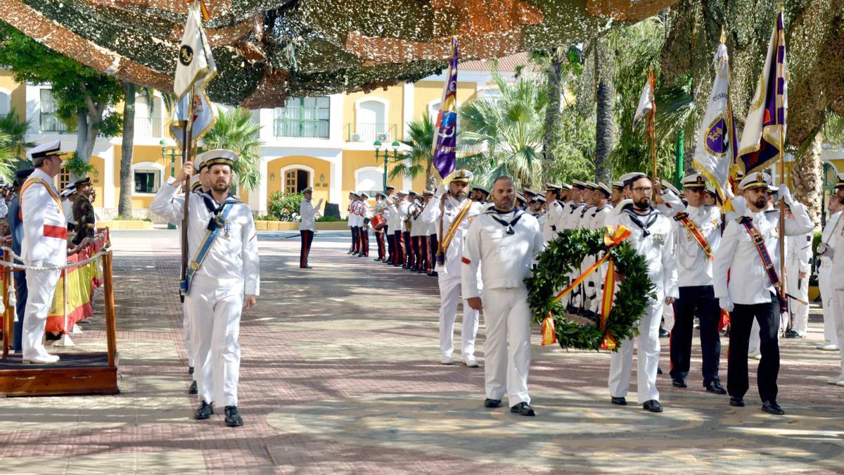 Acto de la Armada en Cartagena en honor a la Virgen del Carmen.