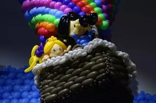 Les imatges de 'Balloon story', la mostra amb més de 600.000 globus