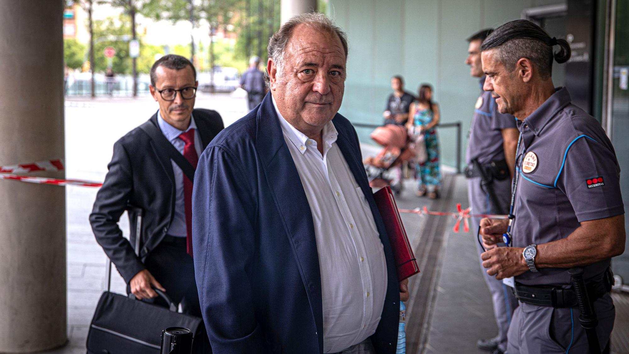 El empresario José Manuel Parra, entrando en la Ciudad de la Justicia, este miércoles.