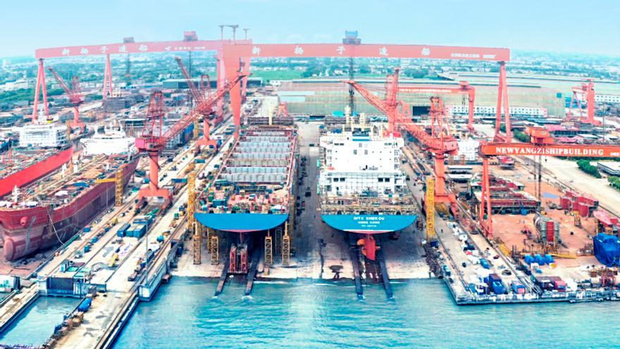 Los conglomerados europeos de transporte marítimo riegan el naval asiático de pedidos