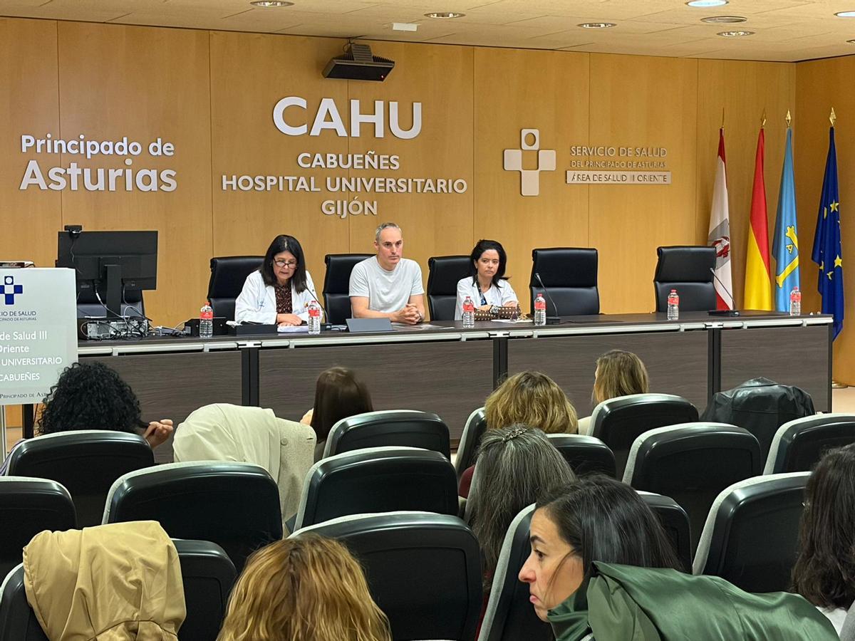 La inauguración de la jornada, esta mañana, en el Hospital de Cabueñes.