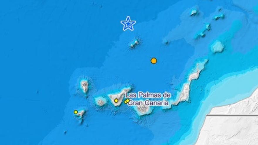 Un terremoto &#039;sacude&#039; las aguas del norte de Canarias