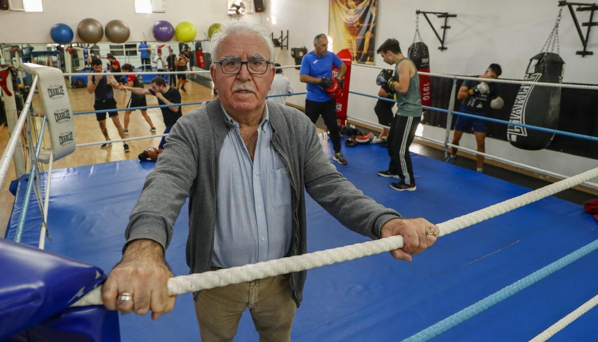 Paco Amoedo, en el Polideportivo Saudade.