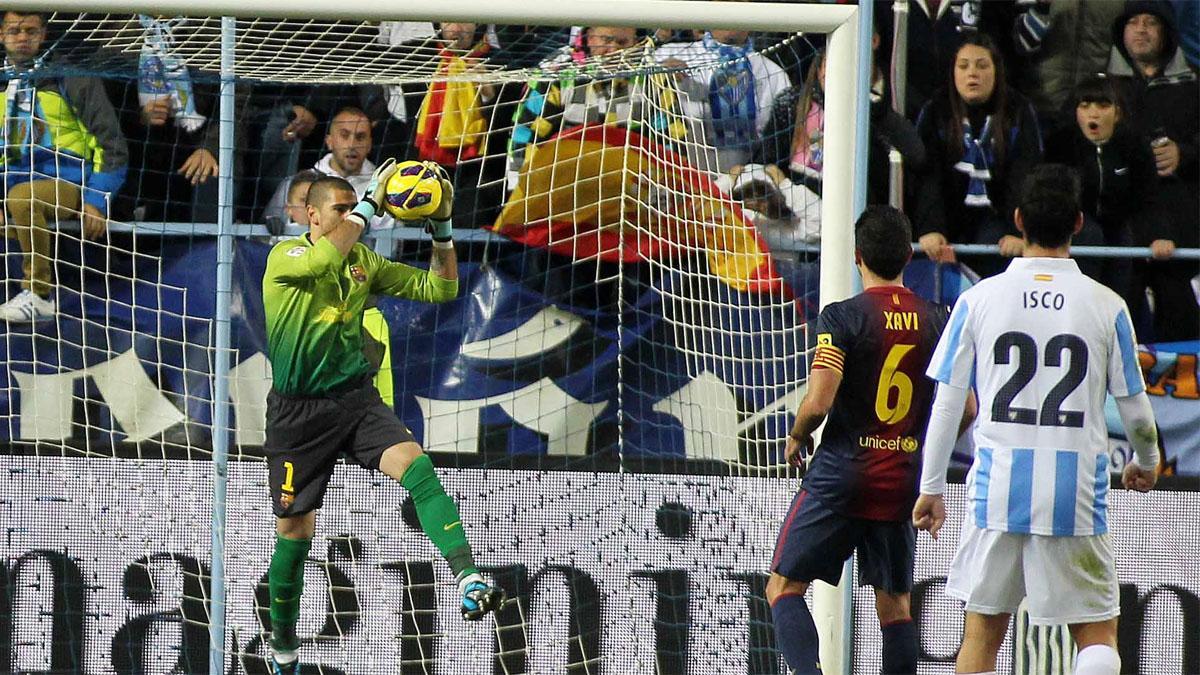 Xavi, como jugador, se midió al Málaga de Isco