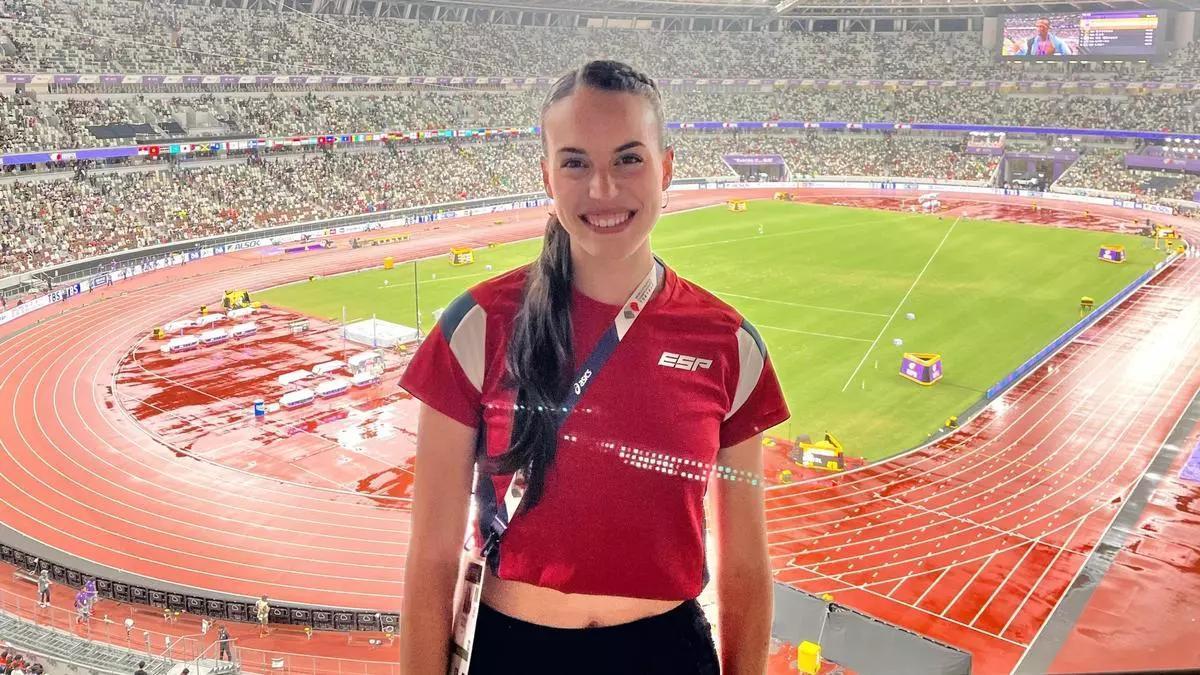 Carmen Avilés, durante el pasado Mundial de Tokio.