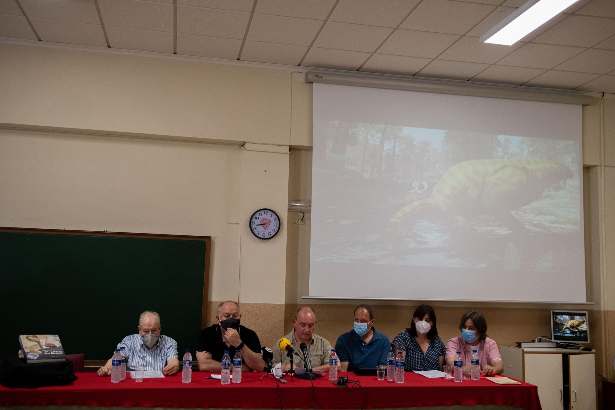 Presentación de una nueva especie de dinosaurio localizada en el término municipal de Portell. ANDREU ESTEBAN