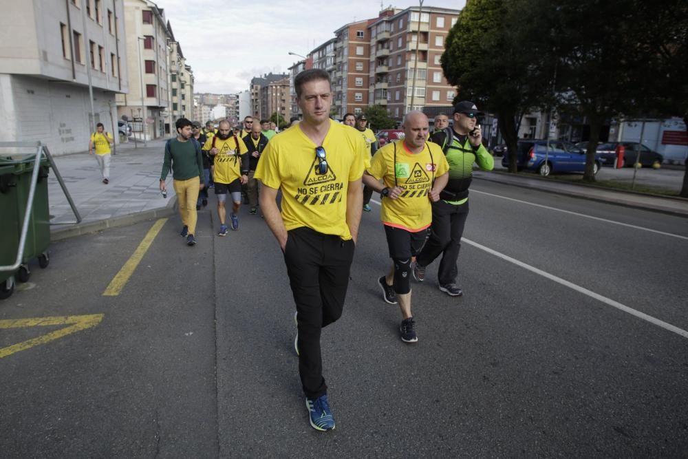 La "marcha del aluminio" de los trabajadores de Alcoa: Primera etapa