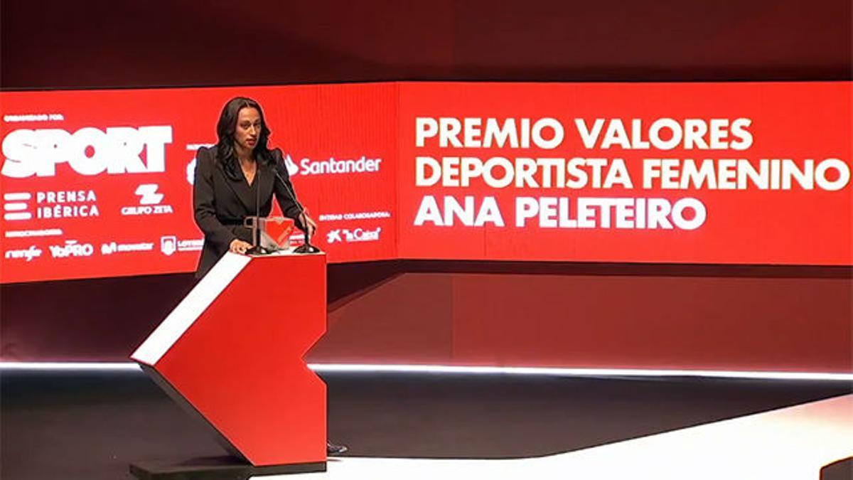 Ana Peleteiro, Premio Valores Deportista Femenina