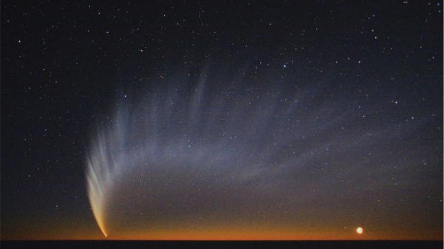 El cometa McNaught captado por el Observatorio Europeo Austral, en Chile, el 1 de enero de 2007.