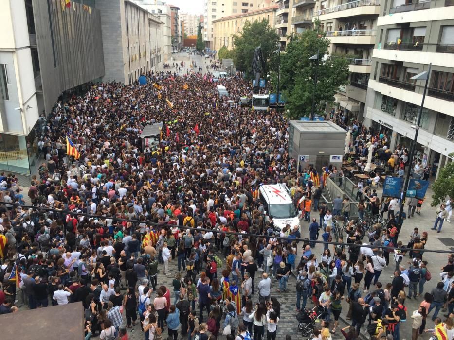 Concentracions a Girona en protesta per la sentència del procés