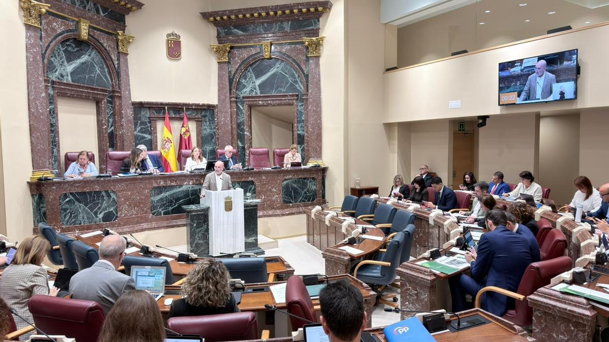 Pleno de la Asamblea Regional, ayer