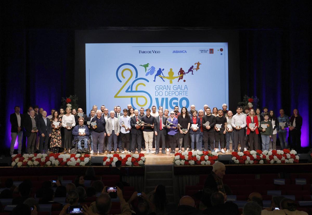 Imagen de la gala del deporte de hace un año,