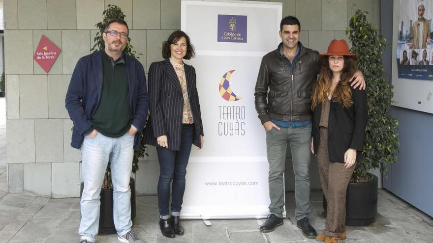 Gonzalo Ubani junto a Elisabet Gelabert, Javier Lara y Carlota Ferrer.