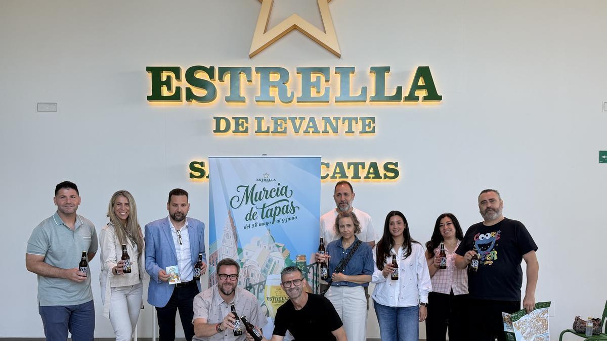Presentación de la nueva edición de la ruta gastronómica 'Murcia de Tapas', este lunes  en la sala de catas de Estrella de Levante