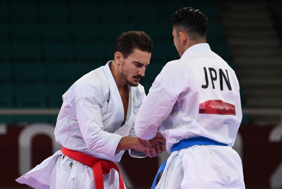 Damián Quintero, medalla de plata en kárate