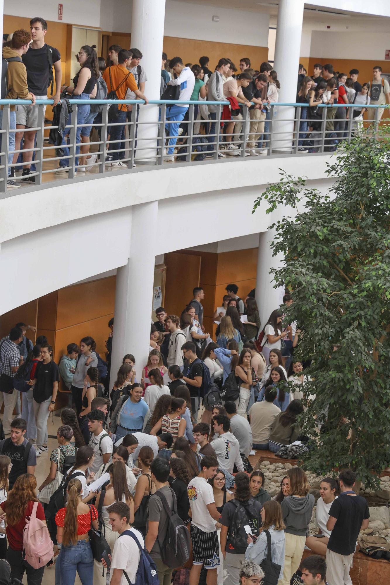 Primer día de la Selectividad 2023 en la Universidad de Alicante