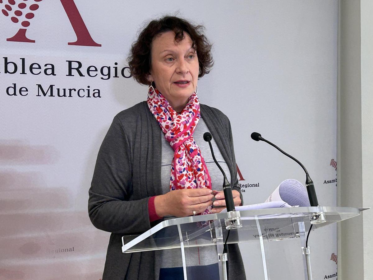 María Marín es portavoz de Podemos-IU en la Asamblea Regional.