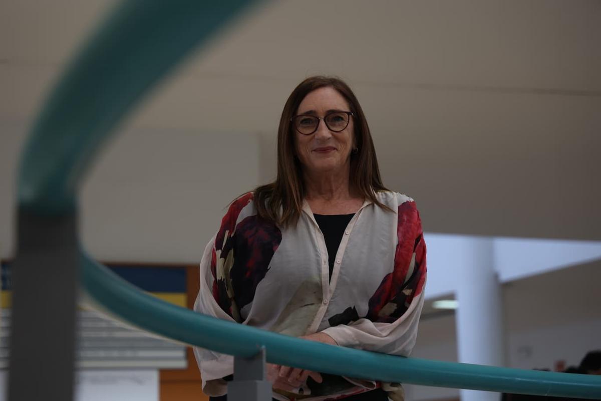 Victoria Otero, presidenta de la Real Sociedad Matemática Española, en la Universidad de Alicante.