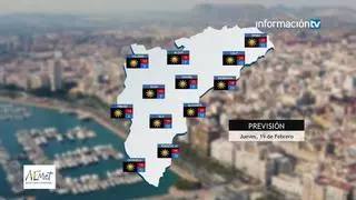 Aemet señala para Alicante vientos fuertes durante la primera mitad de la jornada, aunque sin alertas