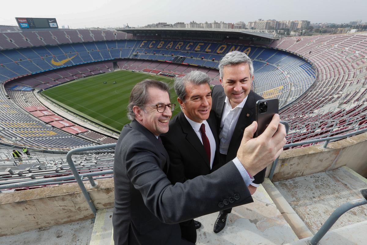 Freixa, Laporta y Font, en el último proceso electoral