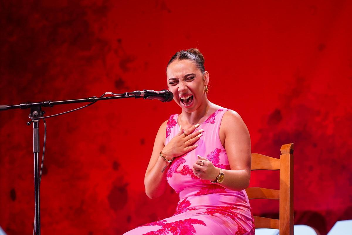 Julia Moreno Herrador en el festival de Lo Ferro.