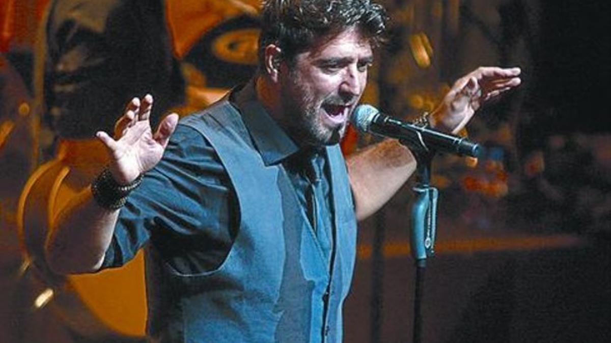 El cantante Antonio Orozco, el pasado miércoles en el Liceu.