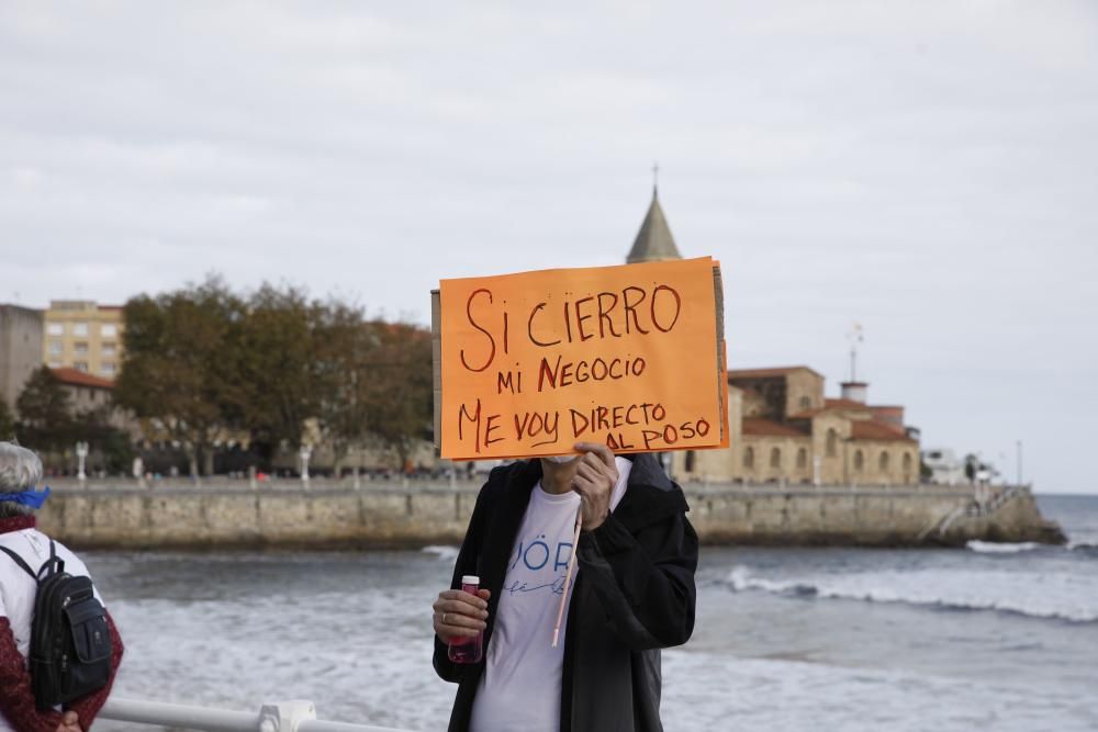 Protesta en Gijón de la hostelería local