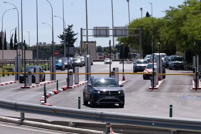 Las fotos del nuevo acceso al parking exprés que ha estrenado el aeropuerto de Palma