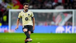 Eric Garcia durante el partido contra el Atlético de Madrid