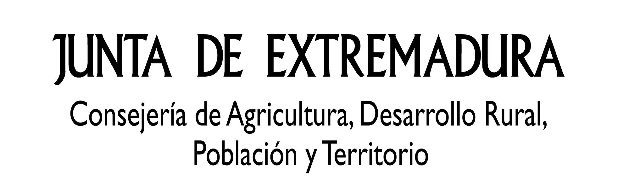 JUNTA DE EXTREMADURA / CONSEJERÍA DE AGRICULTURA, DESARROLLO RURAL, POBLACIÓN Y TERRITORIO.