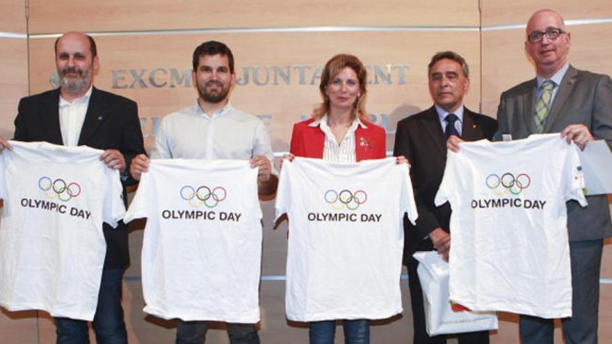 Presentación del Día Olímpico en Castellón.