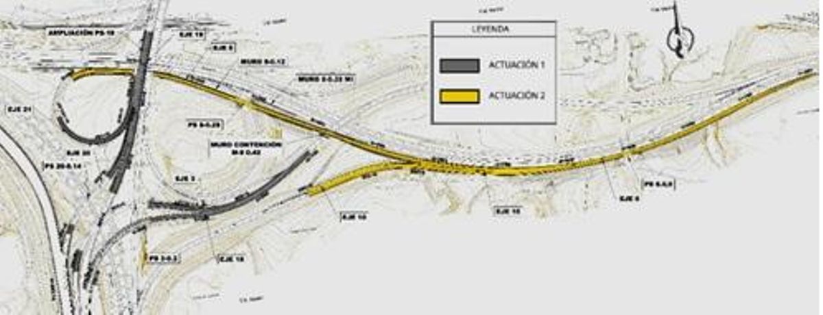 Esquema de los nuevos viales en el entorno del estadio Metropolitano