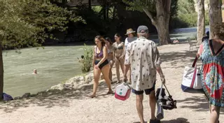 Una playa en plena sierra a la orilla del Segura