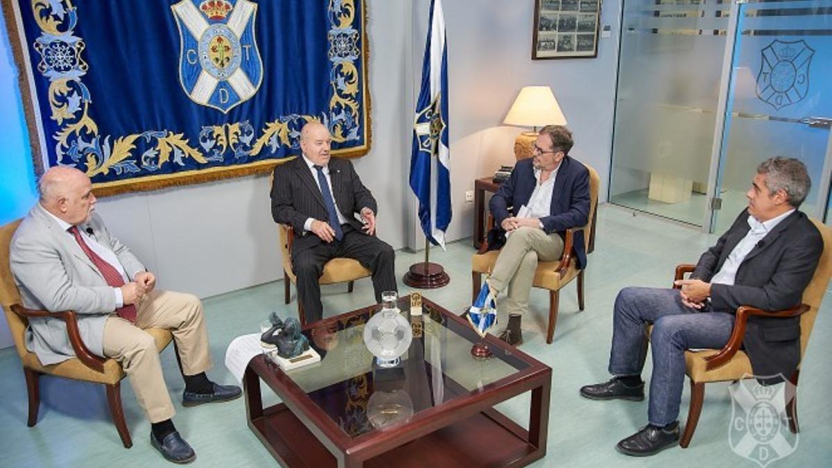 Coloquio de los quince años de Concepción al frente del CD Tenerife.