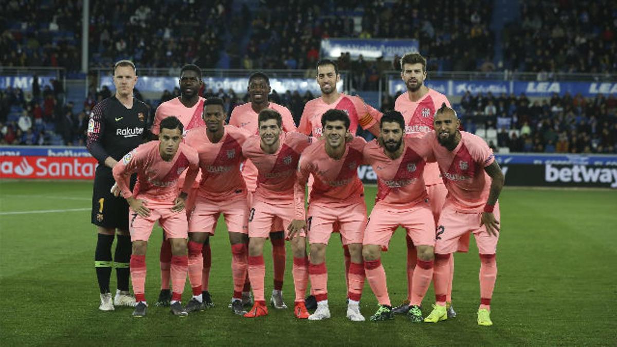 El 1x1 del Barça ante el Alavés al descanso