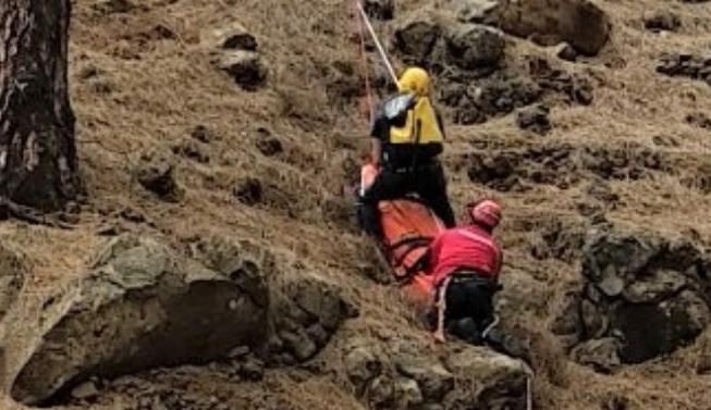 Rescate de una senderista en el El Paso