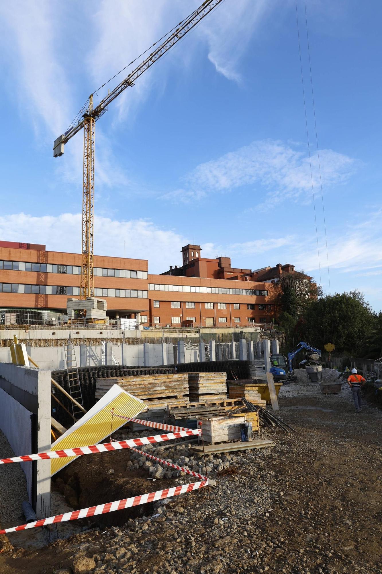 El avance de la amplación del Hospital de Jove, en imágenes