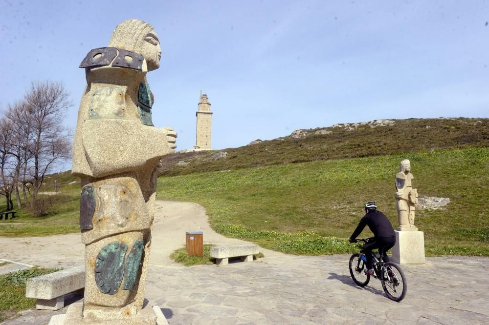 Esculturas del parque de la Torre pierden piezas