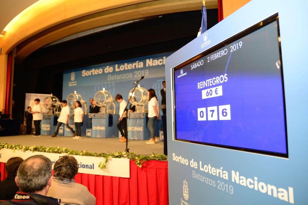 Sorteo de la Lotería Nacional en Betanzos