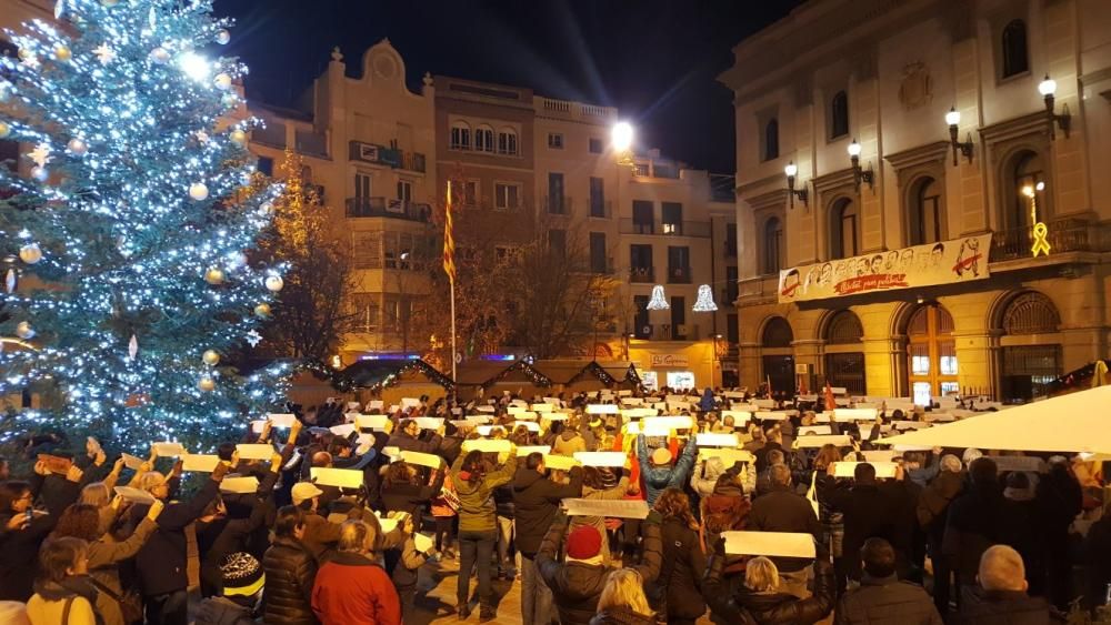 Concentració a Igualada per la llibertat