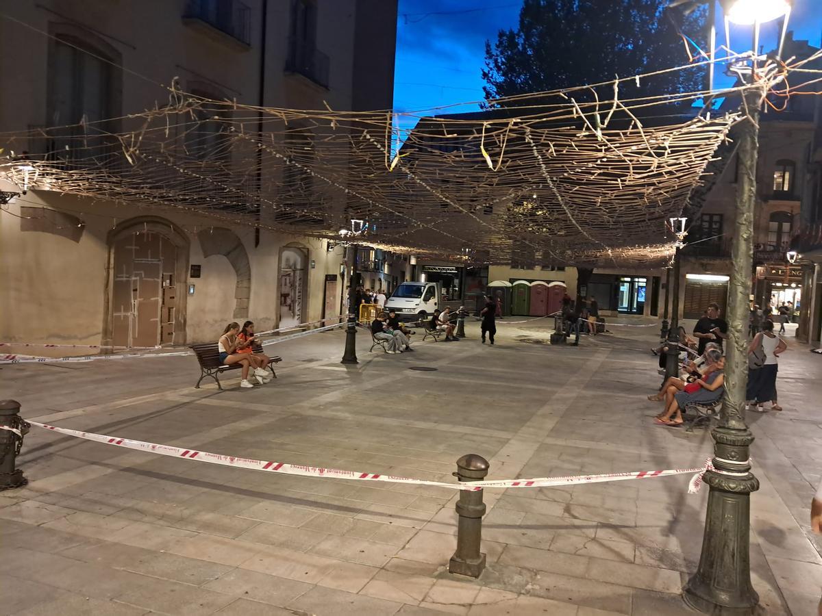 Traca a la Plana de l'Om de Manresa
