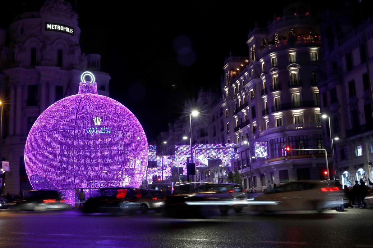 Luces de Navidad en Madrid.