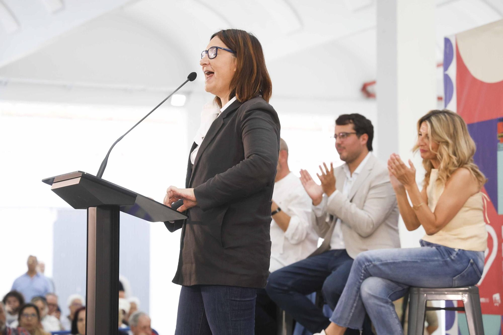 Yolanda Díaz hace campaña por Unides Podemos en Alicante