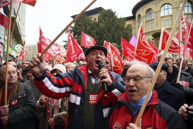 Protesta de jubilados en Zaragoza