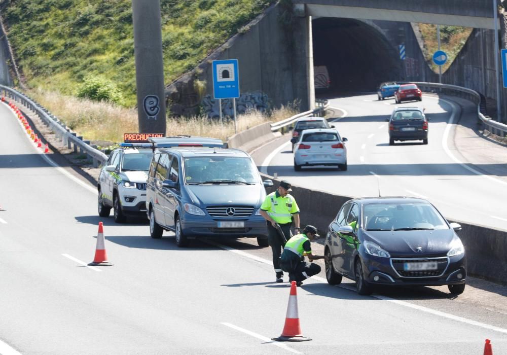 Reconstrucción del triple accidente mortal en AP9