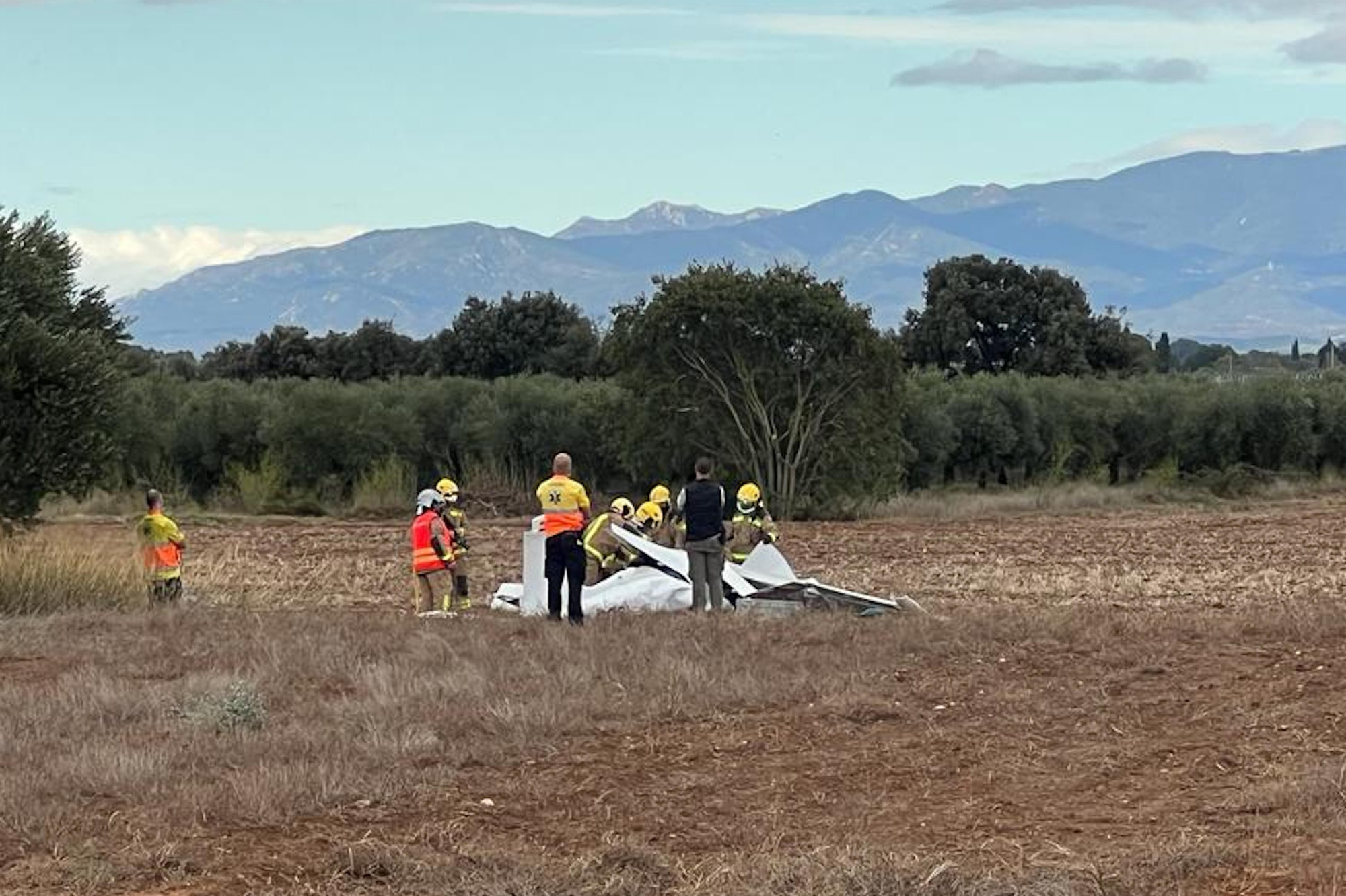 Accident mortal d'un ultralleuger a Viladamat