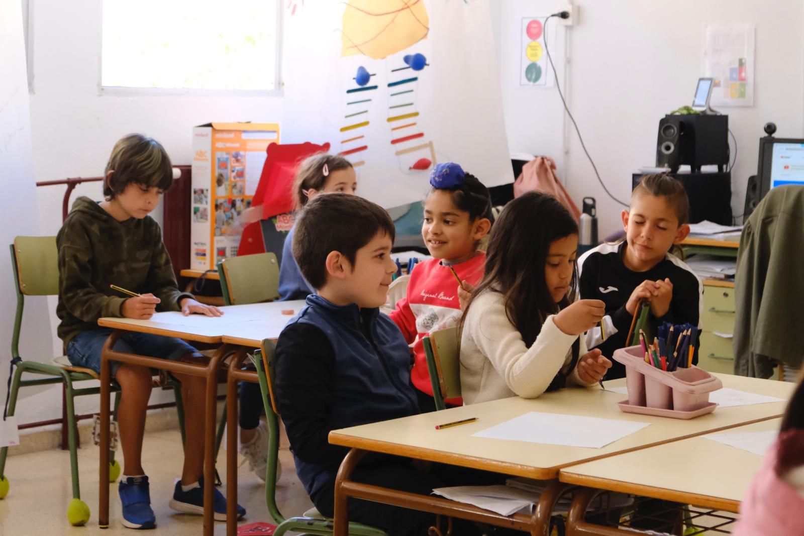 Primer día de colegio sin mascarilla en las aulas de Mallorca