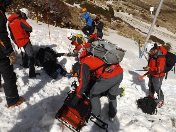 Simulacre de rescat a Vallter